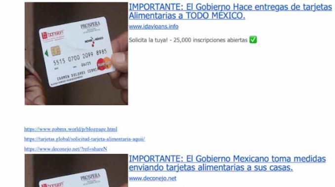 Alertan sobre sitios fraudulentos que ofrecen tarjetas de Bienestar. Noticias en tiempo real