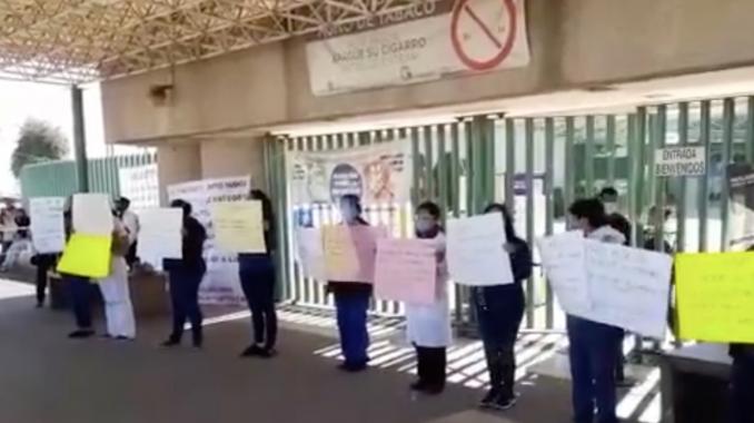 Protestan por falta de insumos médicos en Toluca . Noticias en tiempo real