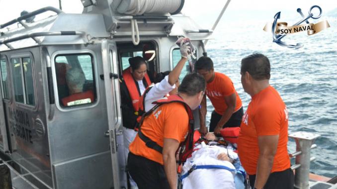 Semar apoya con evacuación médica a extranjera. Noticias en tiempo real