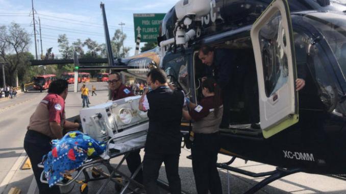 Trasladan en helicóptero a recién nacida con problemas cardíacos a La Raza. Noticias en tiempo real