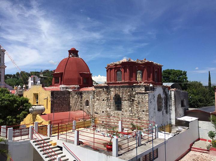 Reportan daños en departamentos e iglesia de Tlaxcala por sismo