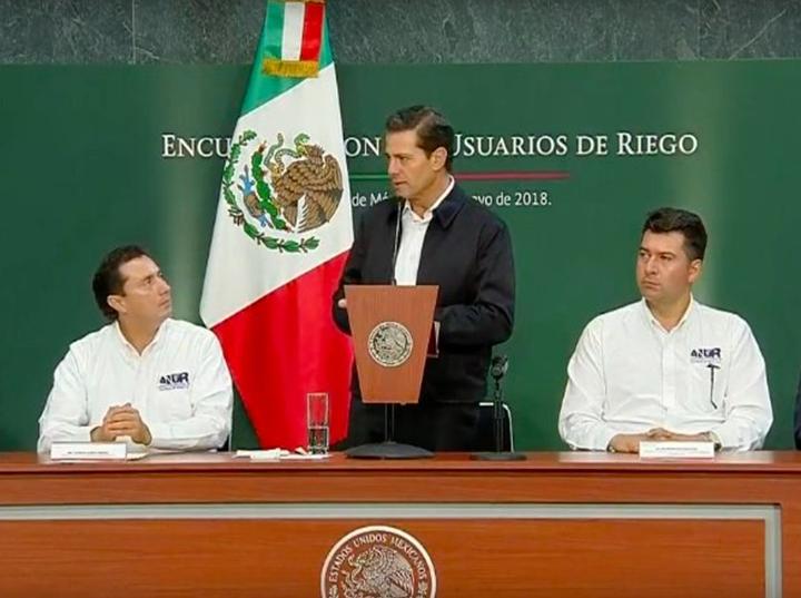 El presidente Enrique Peña Nieto rechazó los señalamientos que hablan de crisis económica en México - Foto:@PresidenciaMX