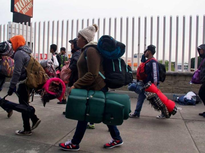 Migrantes llegan a San Juan del Río, Querétaro