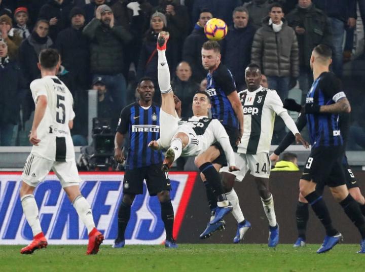 Cristiano fue parte importante en el juego colectivo de la Juventus para imponerse al Inter (Fotos: Reuters)