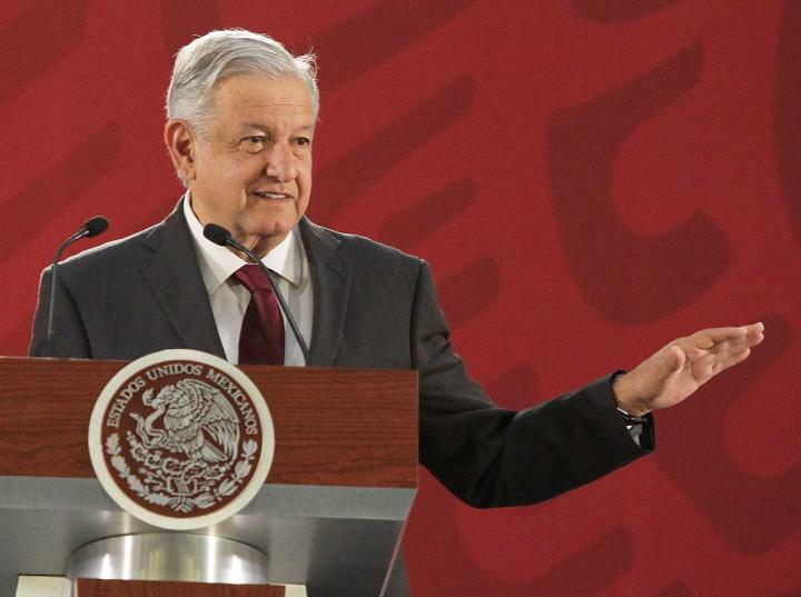 El presidente Andrés Manuel López Obrador en conferencia en Palacio Nacional. FOTO: Notimex