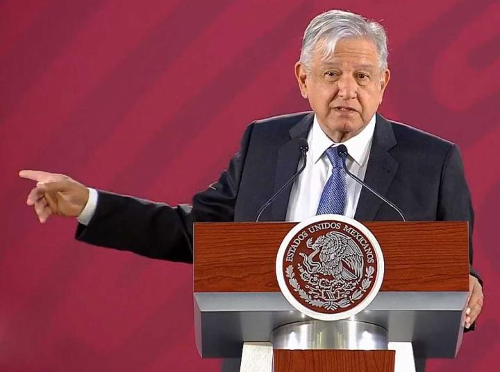 El presidente Andrés Manuel López Obrador en conferencia en Palacio Nacional. FOTO: Captura de video