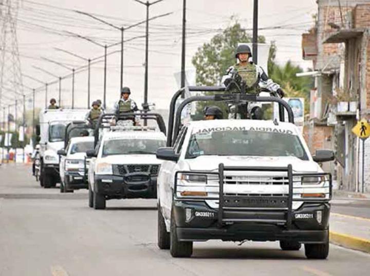 Personal de la Guardia Nacional realiza recorridos por varios municipios de Guanajuato, entidad que se ha visto afectada por la violencia.