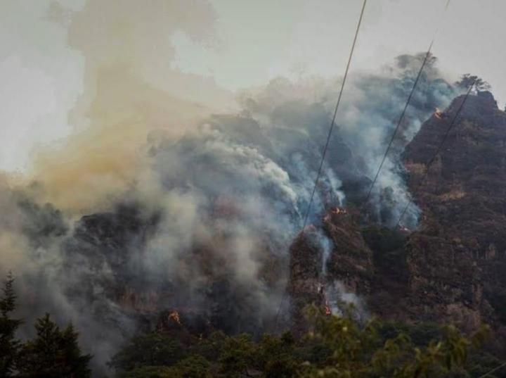Reportan 80 incendios forestales activos en el país. Fotos: Ernesto Méndez  