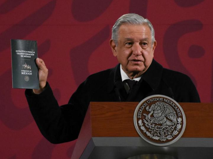 El presidente López Obrador presentó el proyecto de la “Guía ética para la transformación de México”. Foto: Cuartoscuro 