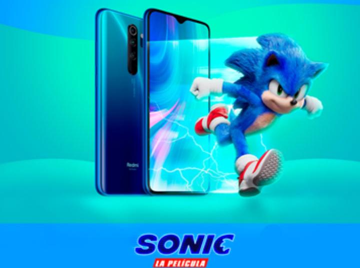 Xiaomi lanza el Redmi Note 8 Pro edición especial de "Sonic: La Película". Imagen: Cortesía