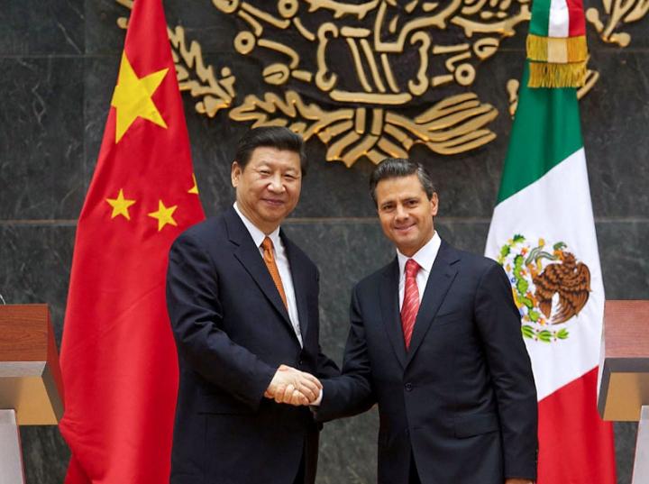 Comercio entre México y China ronda los 87 mil MDD: Karla Loyo. Visita oficial del Presidente de la República Popular China, Xi Jinping, a México en 2013 (Foto: Presidencia de México)