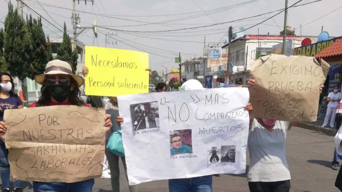 Protestan por falta de insumos y personal en hospital de Chalco . Noticias en tiempo real