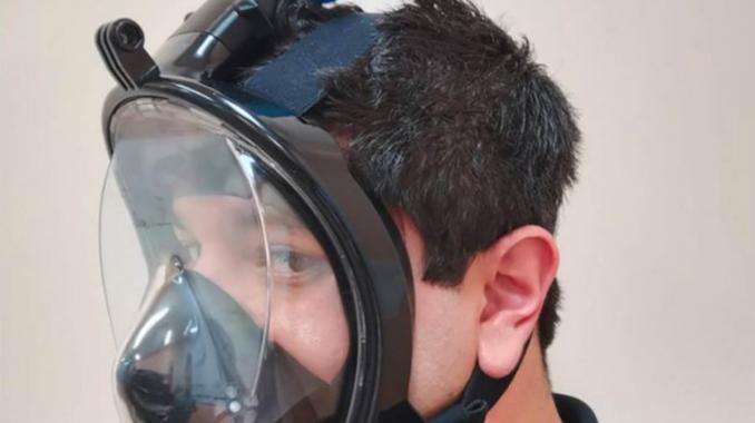 Adaptan visores de buceo como mascarillas médicas. Noticias en tiempo real