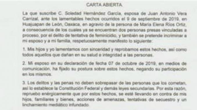 Familiares de imputado en el caso de ataque con ácido en Oaxaca, denuncian hostigamiento oficial. Noticias en tiempo real
