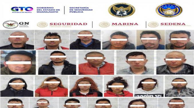 Vinculan a 23 detenidos del CJNG en Guanajuato. Noticias en tiempo real